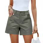 Women's fashionable casual summer high-waisted shorts