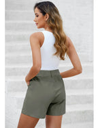 Women's fashionable casual summer high-waisted shorts