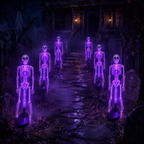 LAST DAY 50% OFF - SOLARSKULL GARDEN LIGHTS WITHEERIE COLOR-CHANGING GLOW