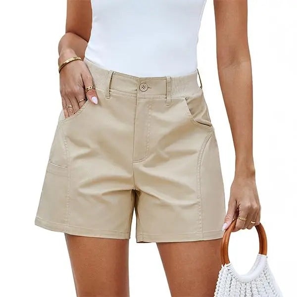 Women's fashionable casual summer high-waisted shorts