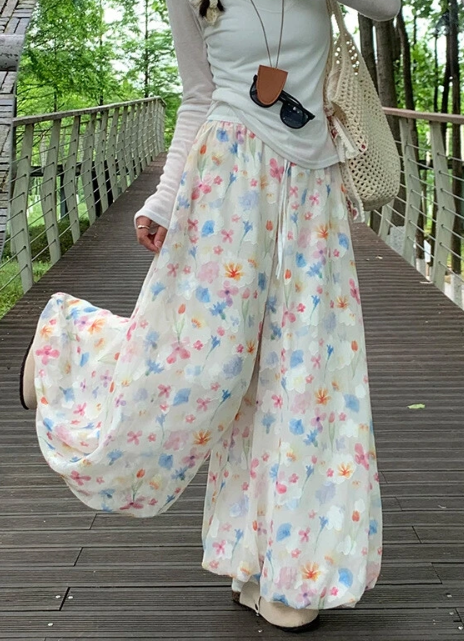 📦📦LAST DAY SAVE 49% ⏰The Summer Breeze Floral Wide-Leg Pants