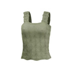Square Neck Jacquard Tank top
