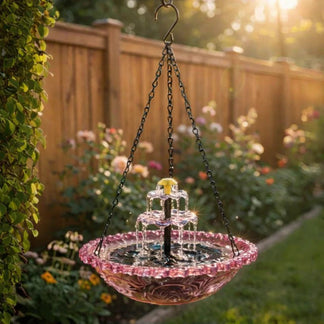 🔥🔥49% Off--Solar Cascade Hanging Bird Bath Fountain🎁Buy 2 Free Shipping