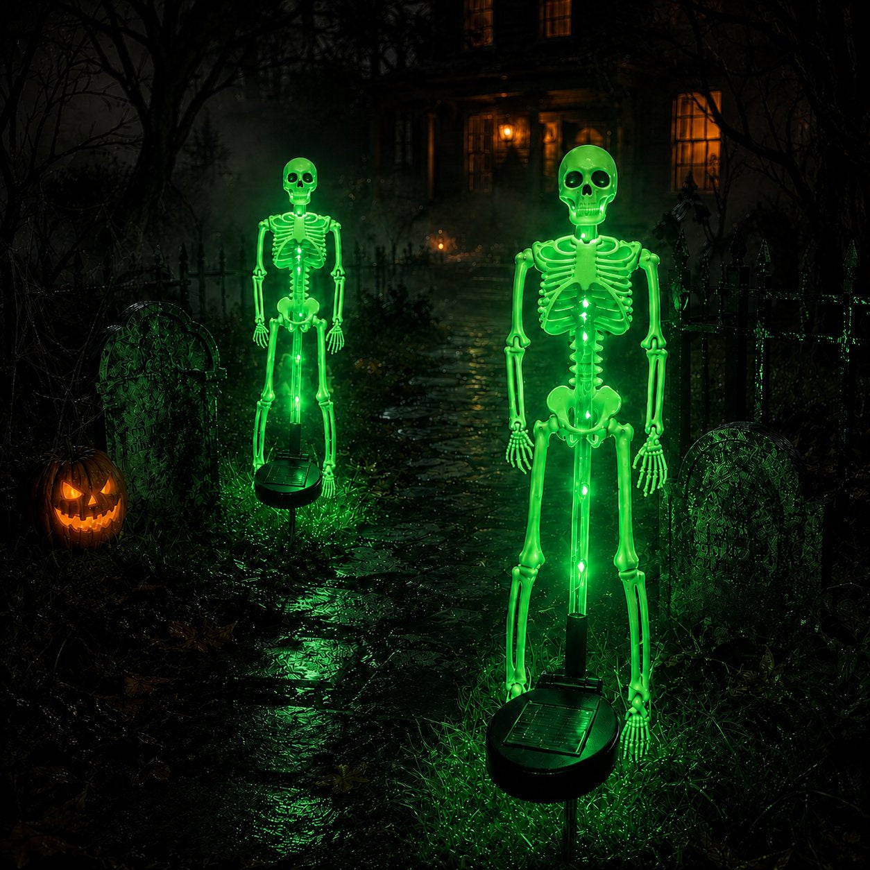 LAST DAY 50% OFF - SOLARSKULL GARDEN LIGHTS WITHEERIE COLOR-CHANGING GLOW