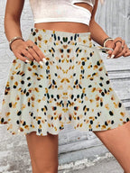 Summer printed women's casual loose-fitting shorts