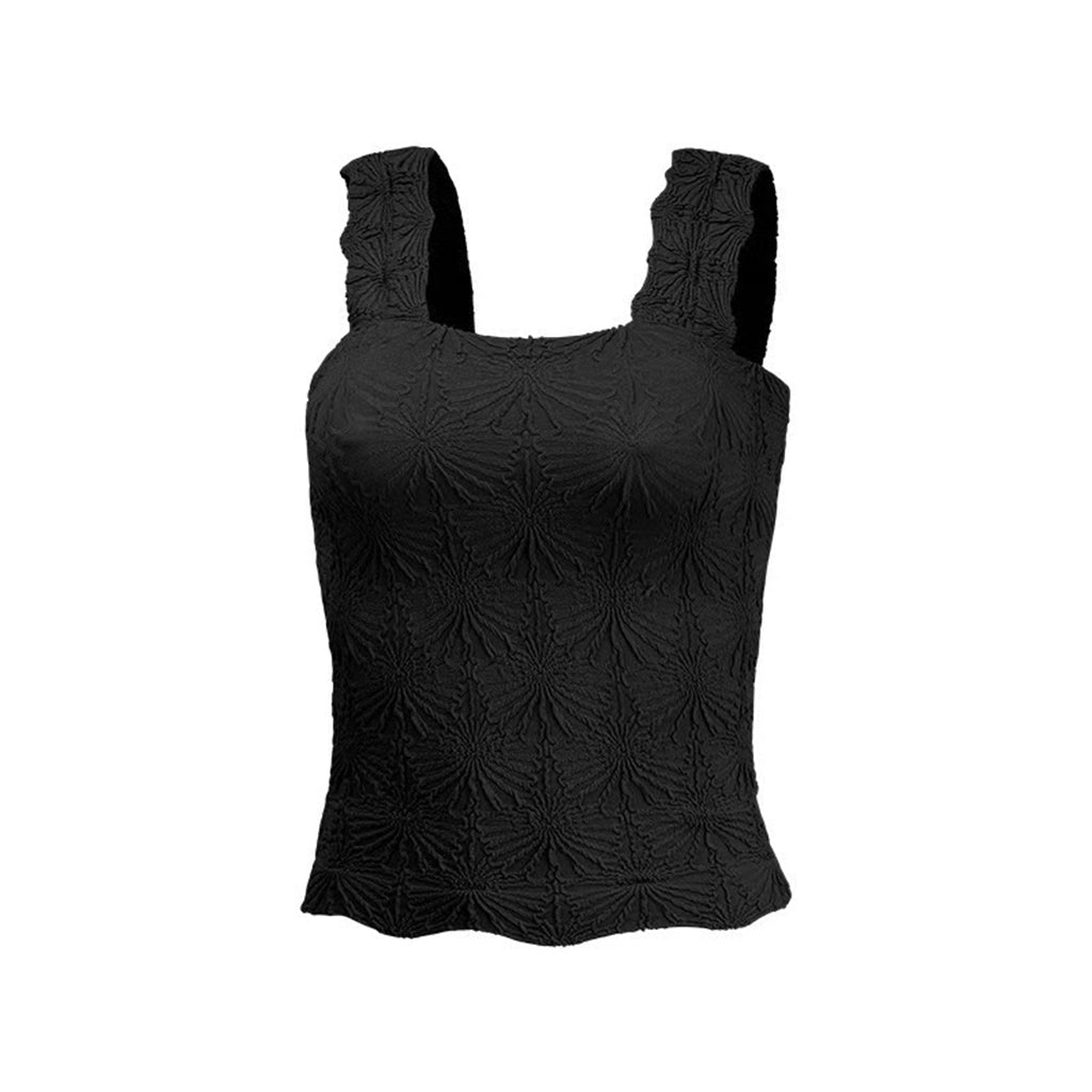 Square Neck Jacquard Tank top
