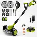 3-in-1 Cordless Lawn Mower with 2×21V Batteries, German Quality Lightweight Grass Trimmer