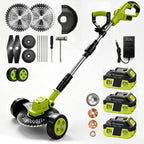3-in-1 Cordless Lawn Mower with 2×21V Batteries, German Quality Lightweight Grass Trimmer