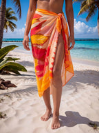 Tropical Breeze Chiffon Beach Sarong & Swimsuit Cover Up