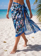Tropical Breeze Chiffon Beach Sarong & Swimsuit Cover Up