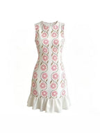 Blossom Sleeveless Ruffle Hem Dress