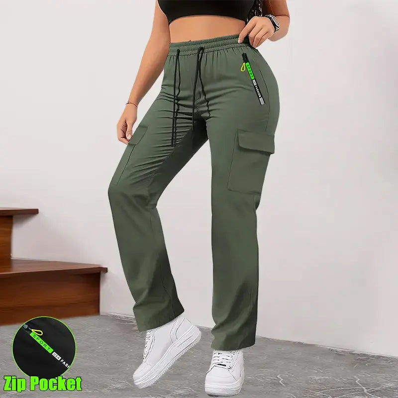 ✨⏰Last Day 49% OFF🎁 Women’s cargo pants with multiple pockets for outdoor sports and everyday outings