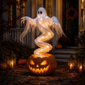 👻Swirling Ghost Pumpkin Yard Lamp🎃