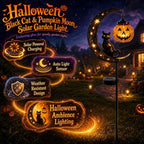 🌙 Solar-Powered Black Cat Garden Stake Light – Create a Magical Halloween Glow in Your Yard