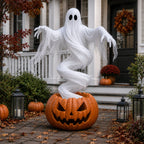 👻Swirling Ghost Pumpkin Yard Lamp🎃