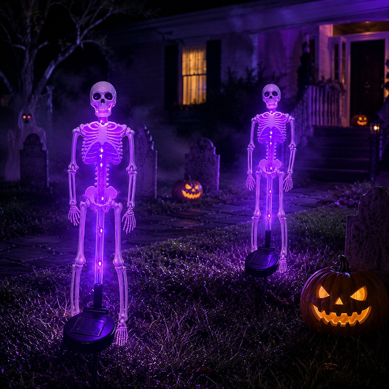 LAST DAY 50% OFF - SOLARSKULL GARDEN LIGHTS WITHEERIE COLOR-CHANGING GLOW