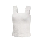 Square Neck Jacquard Tank top