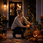 🌙 Solar-Powered Black Cat Garden Stake Light – Create a Magical Halloween Glow in Your Yard